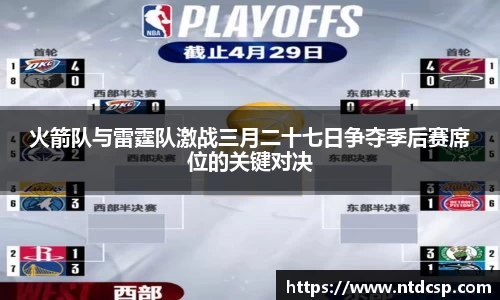 火箭队与雷霆队激战三月二十七日争夺季后赛席位的关键对决